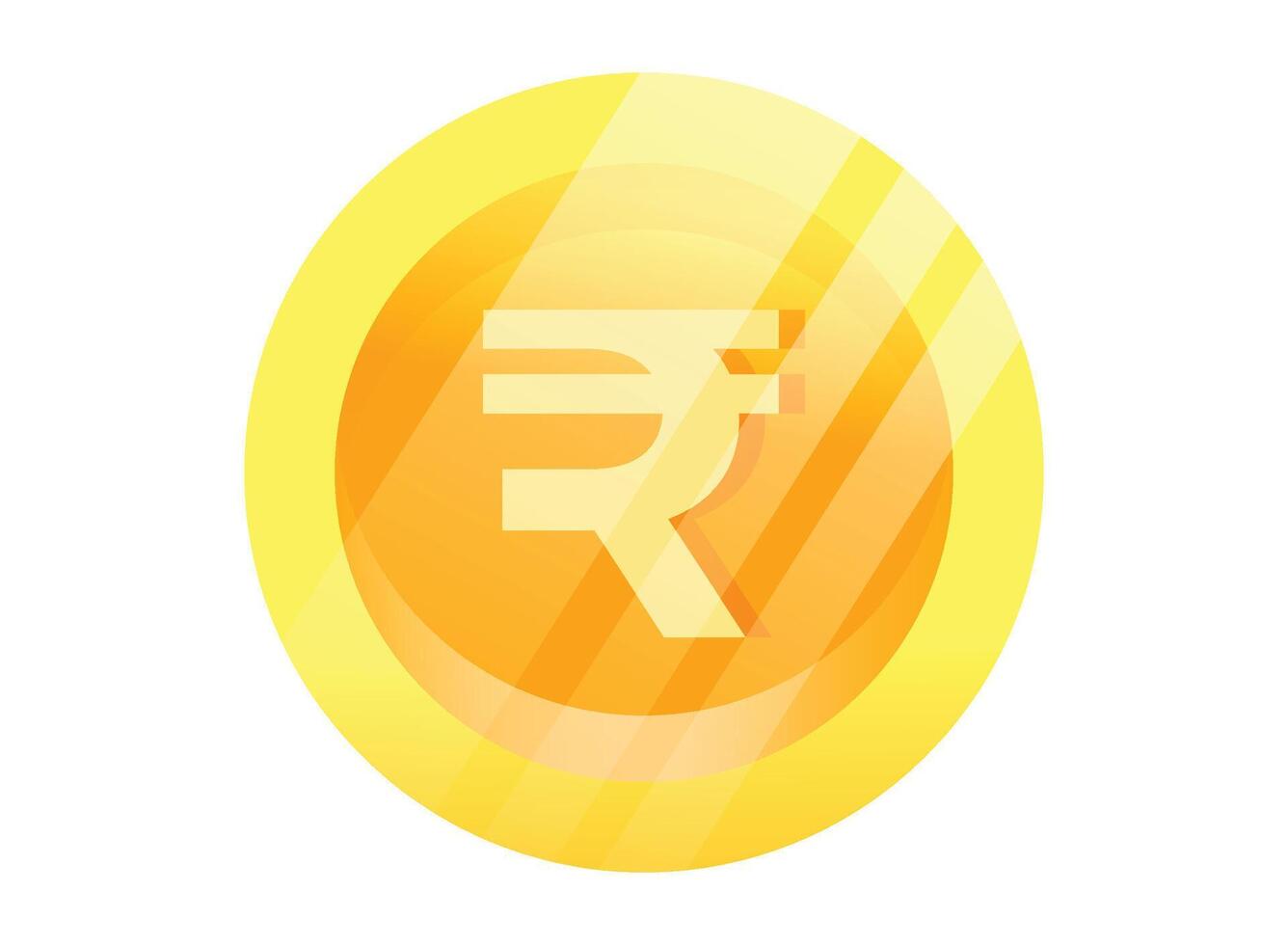 Illustration of an Realistic Coin Money Rupee vector