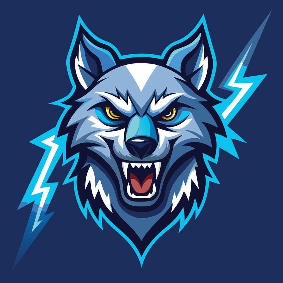 Pack Wolf Esports Mascot vector