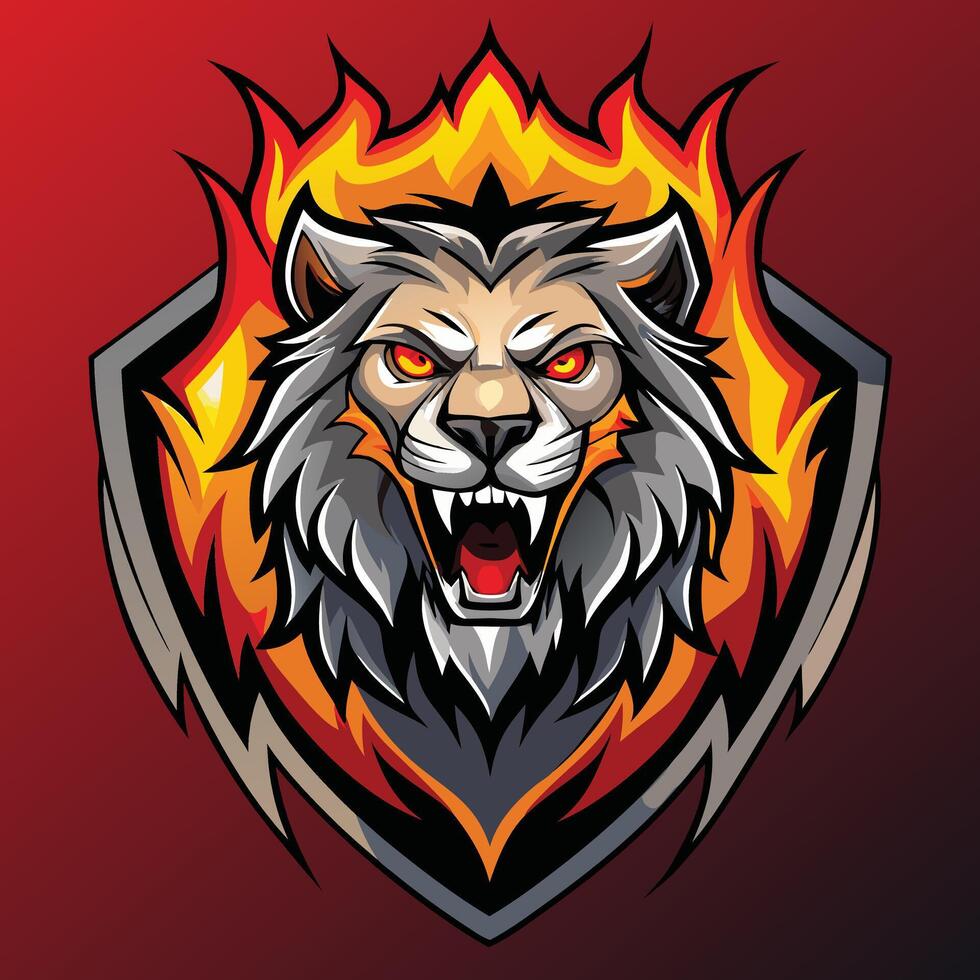 Battle Lion Esports Logo vector