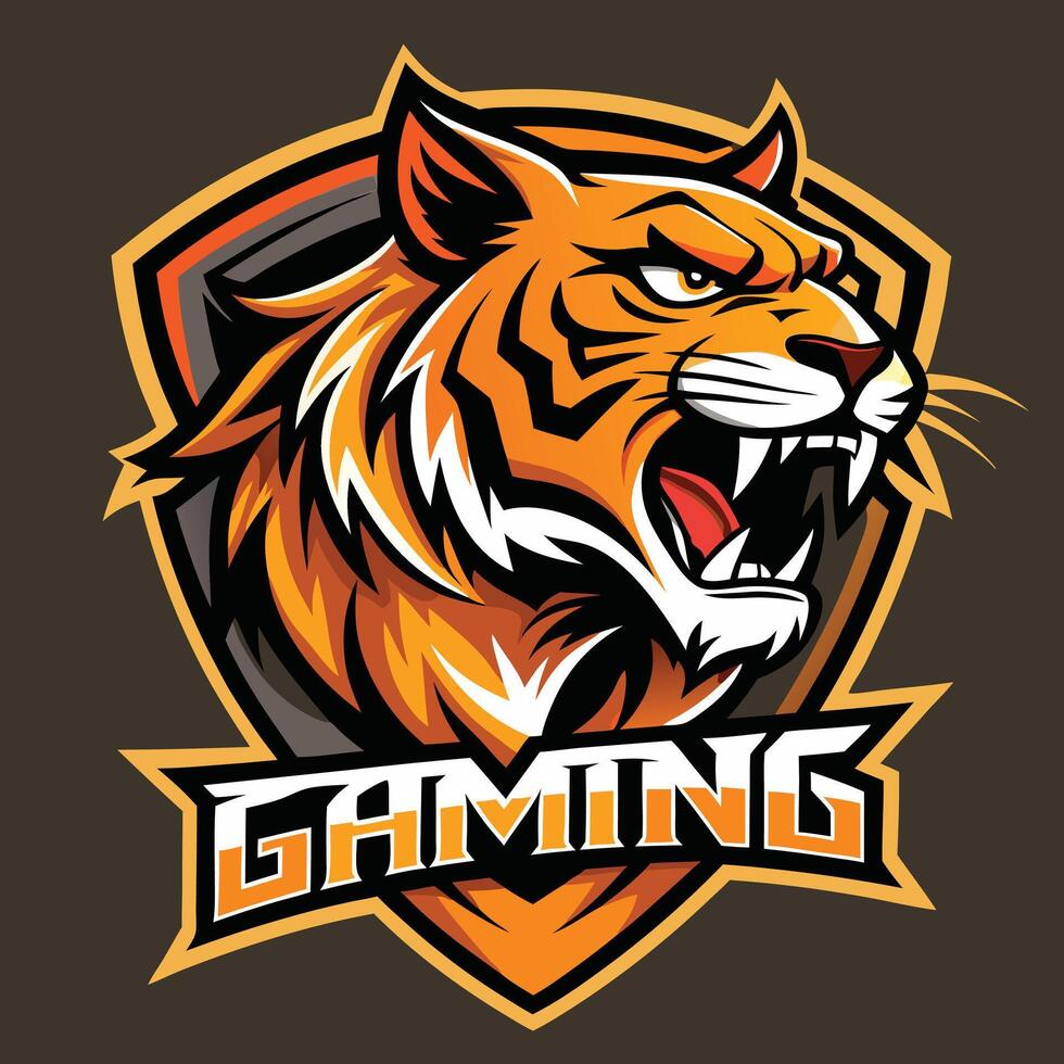 Tiger Mascot for Esports vector