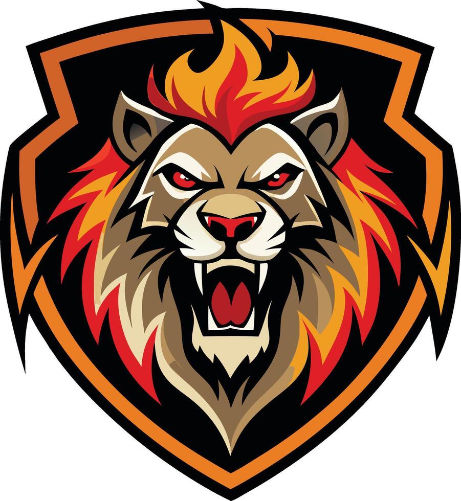 Majestic Lion Gaming Esports vector