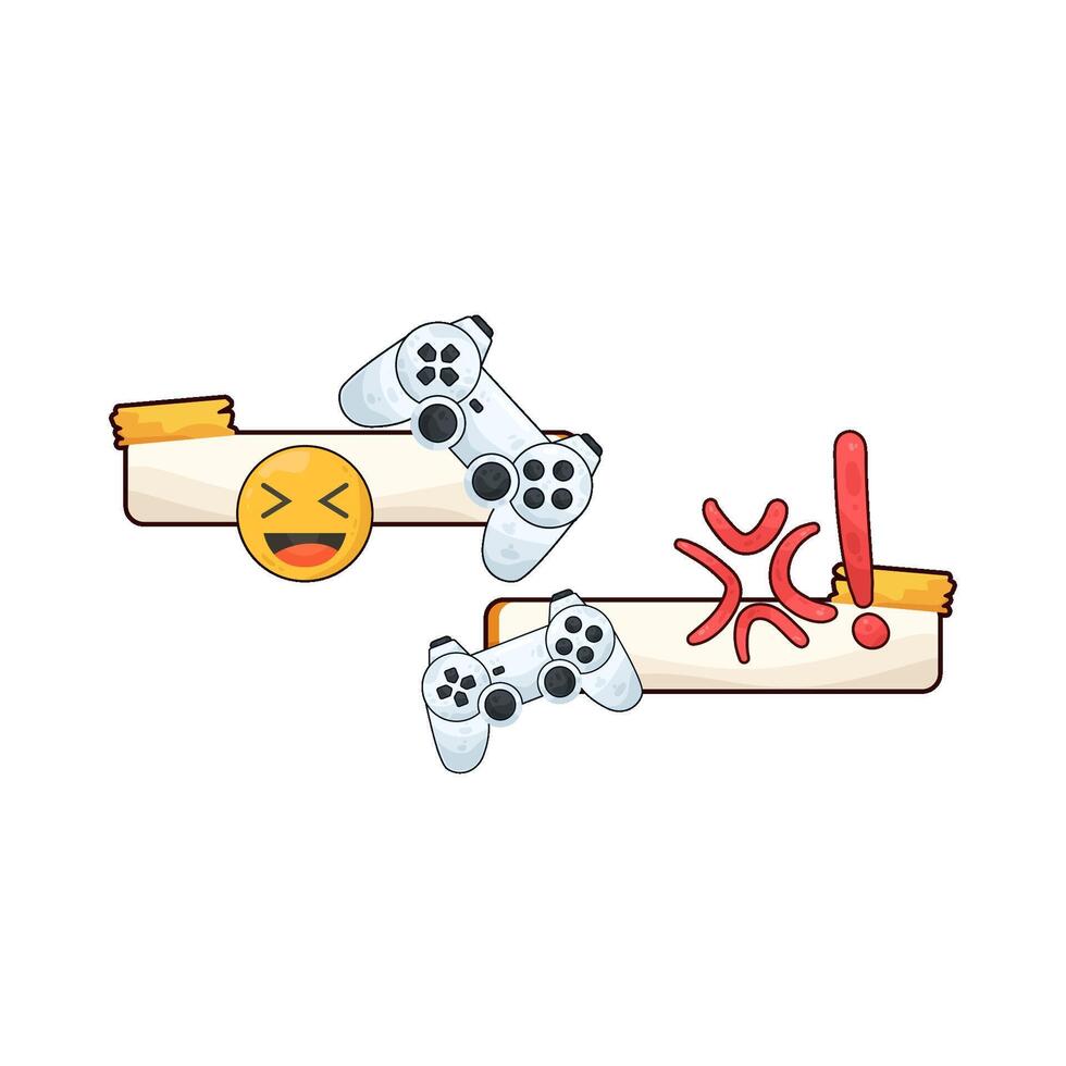 illustration of game chat vector