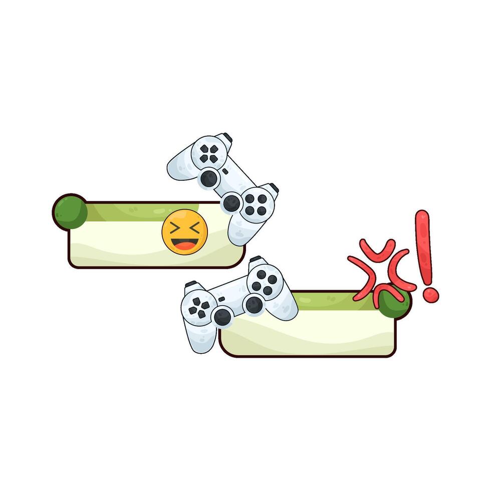 game chatting with laughing emoji vector