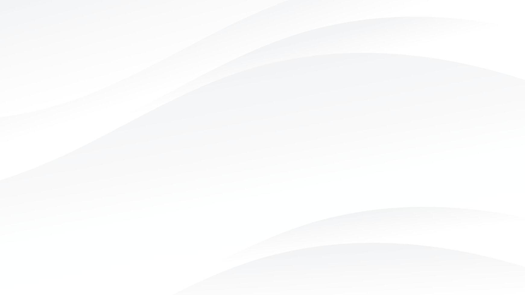 abstract white background with decorative gentle dynamic folding lines vector