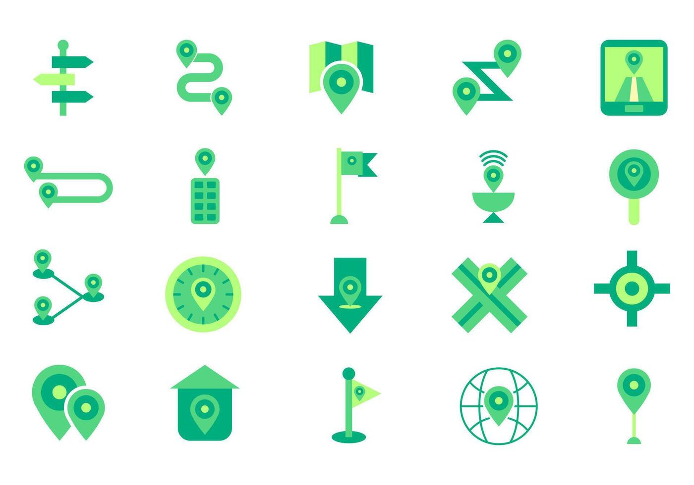 Map and Navigation Icon Element vector