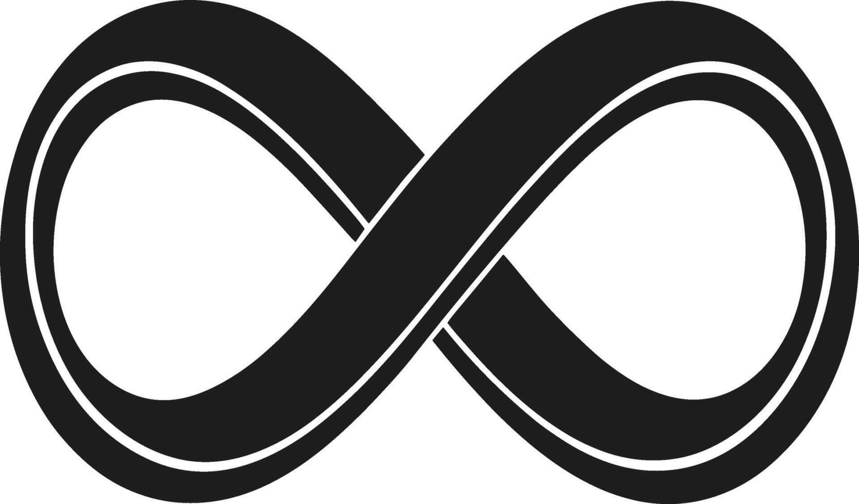 Infinity Symbol - Elegant Mother's Day Love and Eternity Design vector