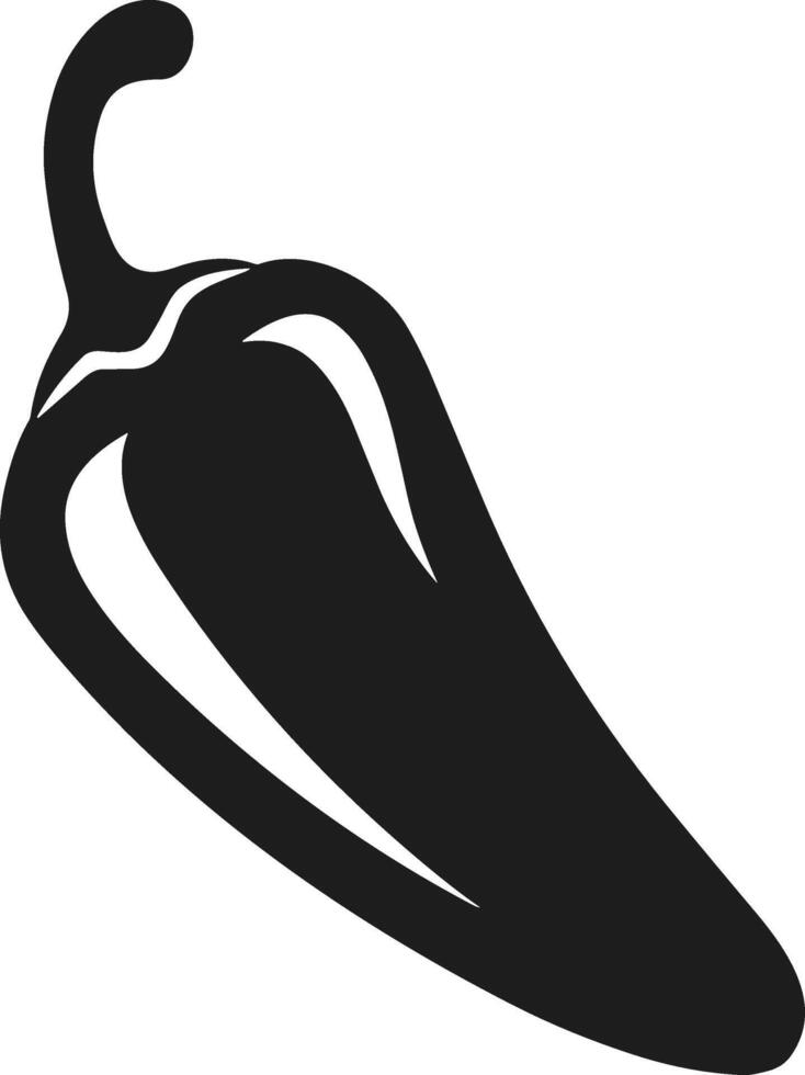 Spicy Mexican Chili Pepper Silhouette - Icon for Cinco de Mayo vector