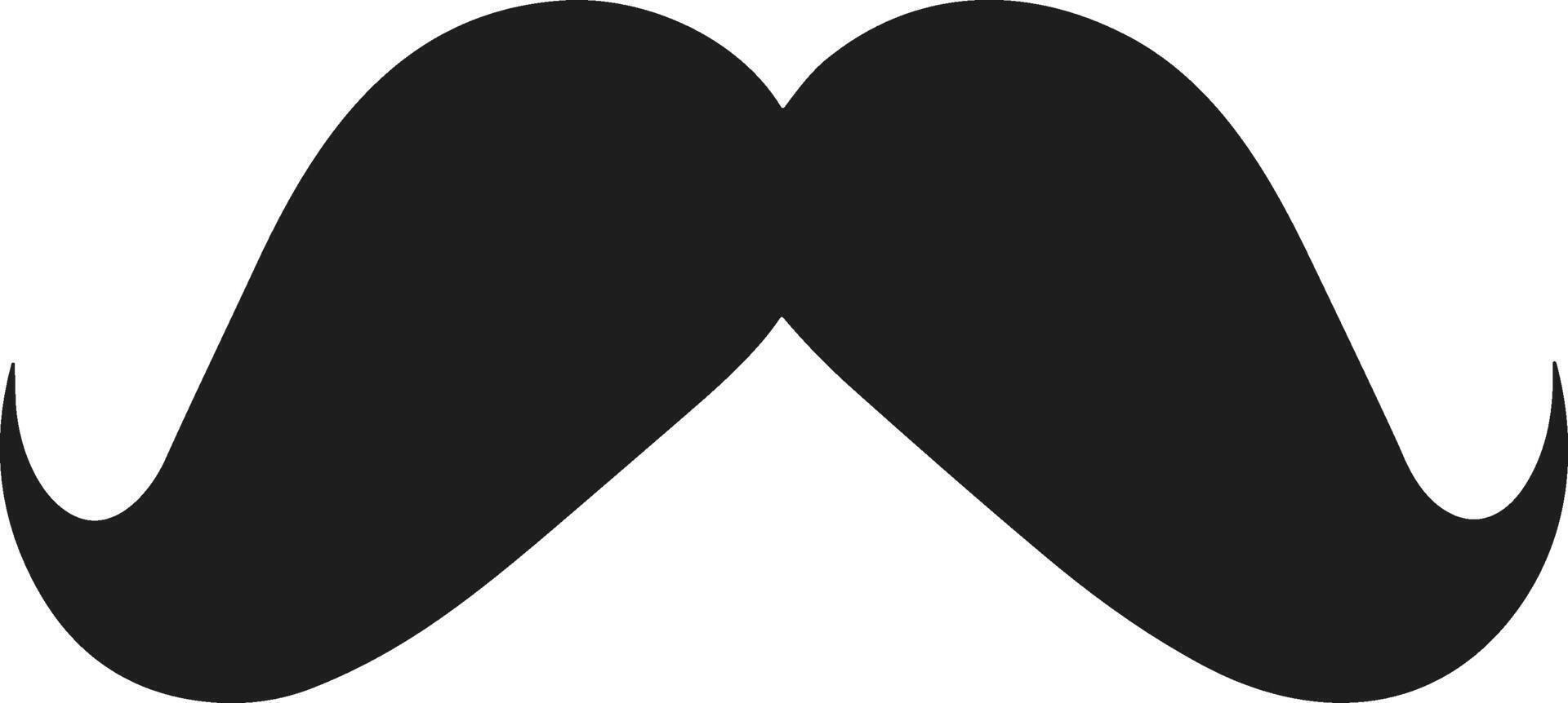 Classic Mexican Mustache Silhouette - Icon for Cinco de Mayo vector