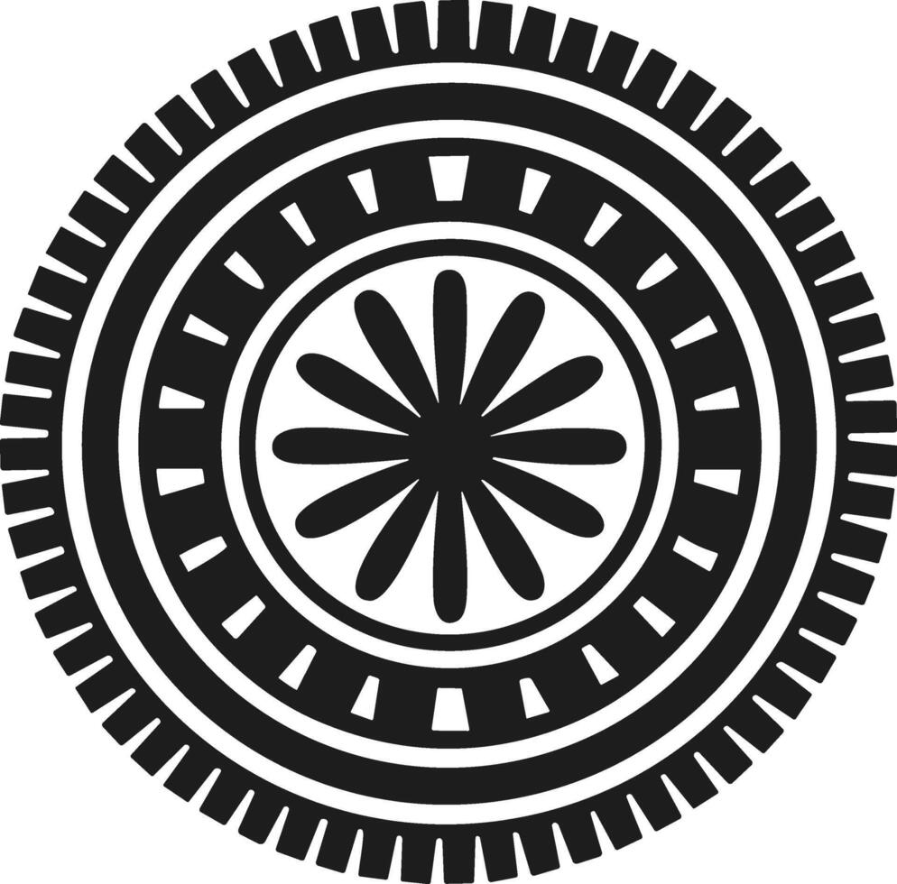Mexican Pinata Starburst Silhouette - Traditional Cinco de Mayo Pinata vector