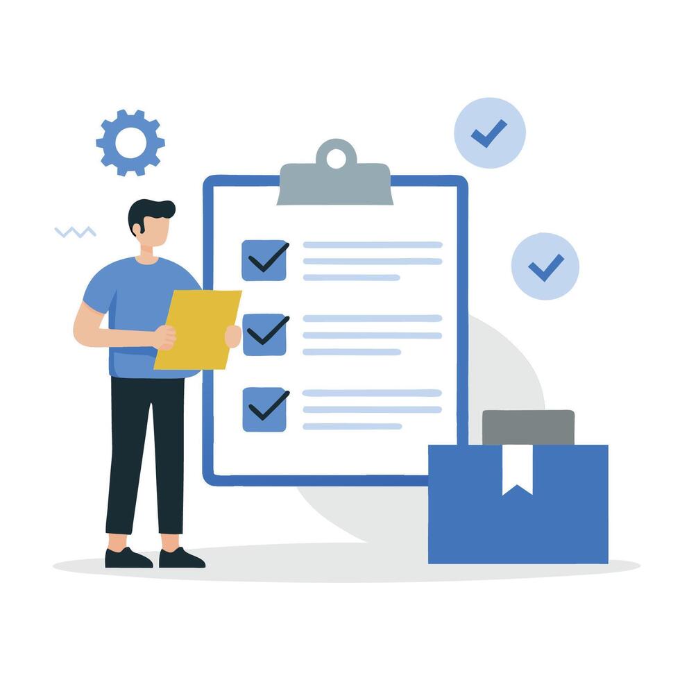 Order Confirmation Illustration Conceptualizing Successful Transaction vector