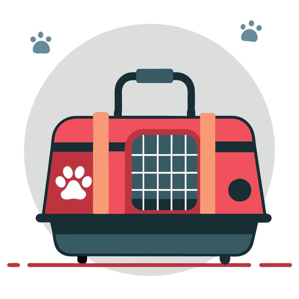 Innovative Pet Carrier Design Concept for Enhanced Comfort and Safety vector