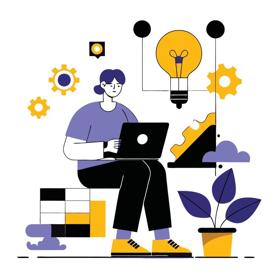 Concept Illustration Emphasizing the Importance of Paying Attention vector