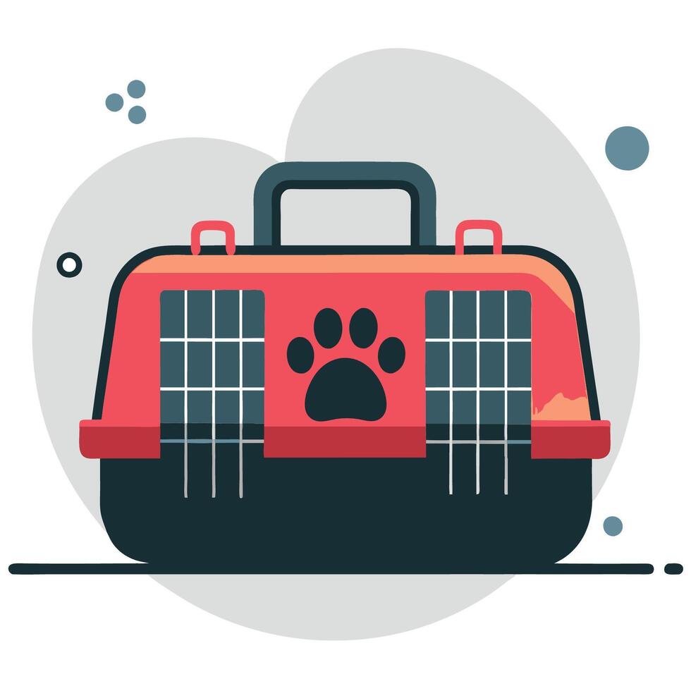 Innovative Pet Carrier Design Concept Illustration in a Modern Style vector
