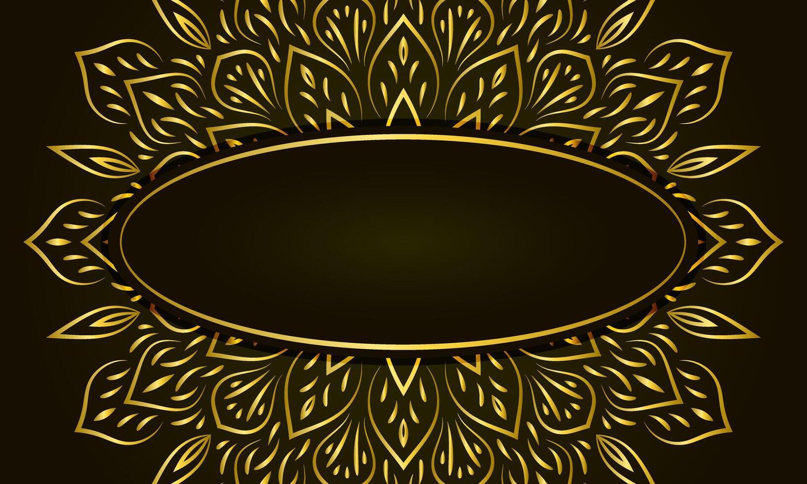 Luxury ornamental mandala background premium vector