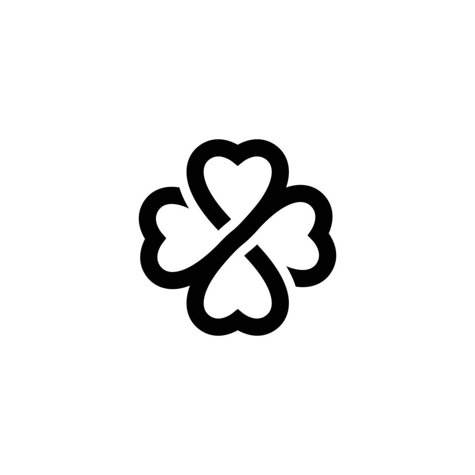 Clover leaf design concept logo vector