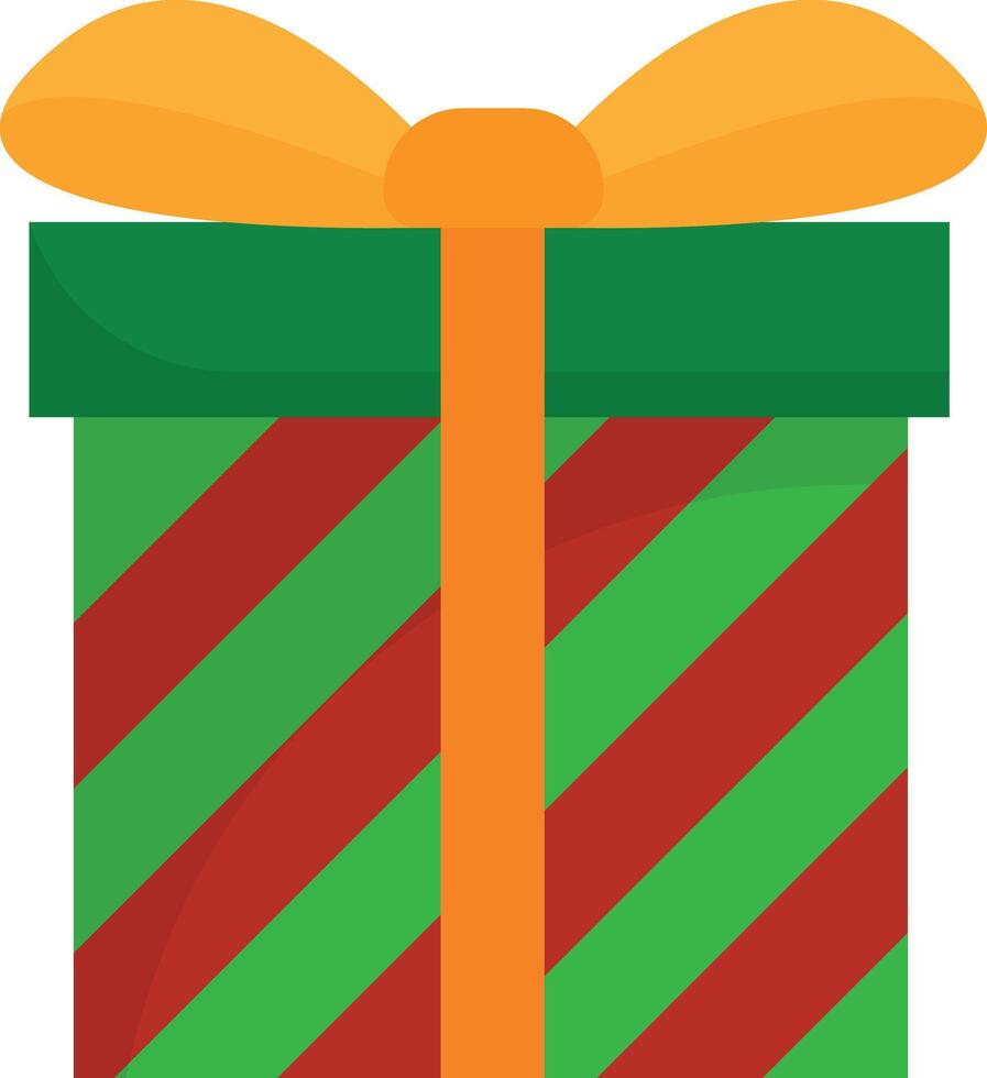 Festive Gift Box with Ribbon vector
