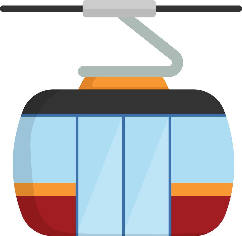 Winter Cable Car vector