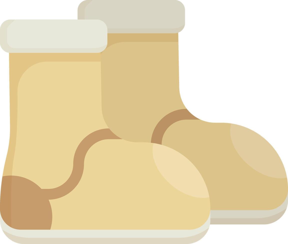Winter Boots with Fur Lining vector