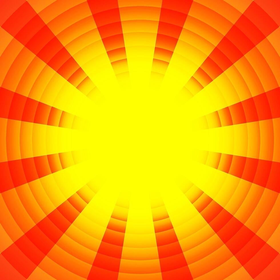 Radiant Burst of Energy A vibrant explosion of color radiates outwards from a central point, creating a visually stunning and energetic abstract design. vector