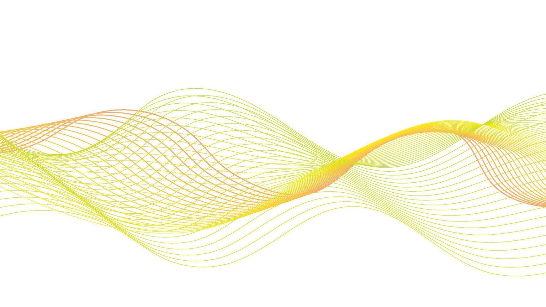 Dynamic Abstract Line Art in Vibrant Yellow and Orange vector