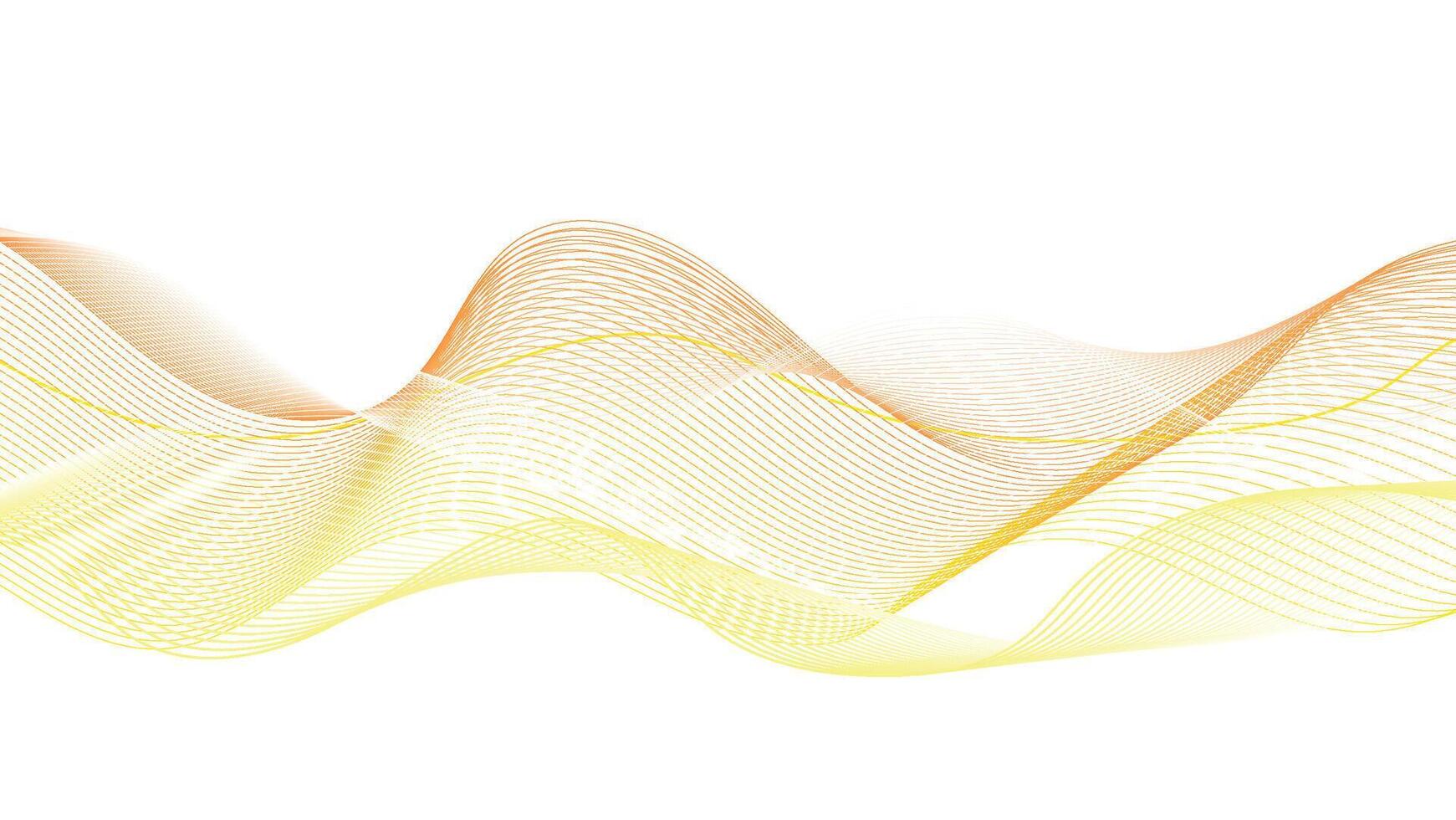 Abstract Motion Lines in Warm Tones on White Canvas vector
