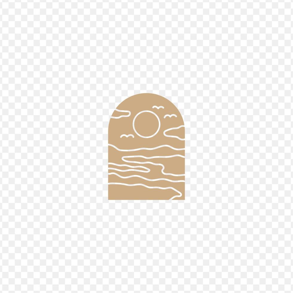 A door with a sun and clouds on it vector