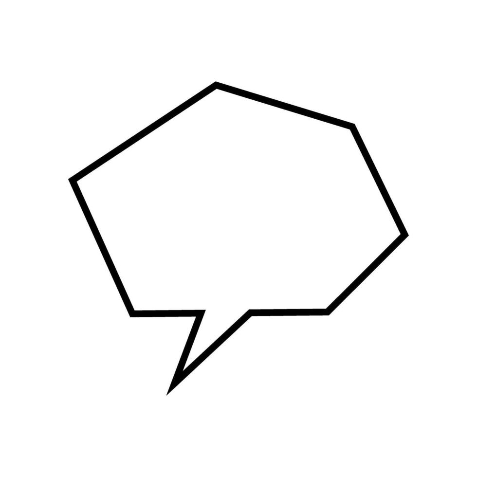 speech bubble icon over white background, line style concept, illustration. vector