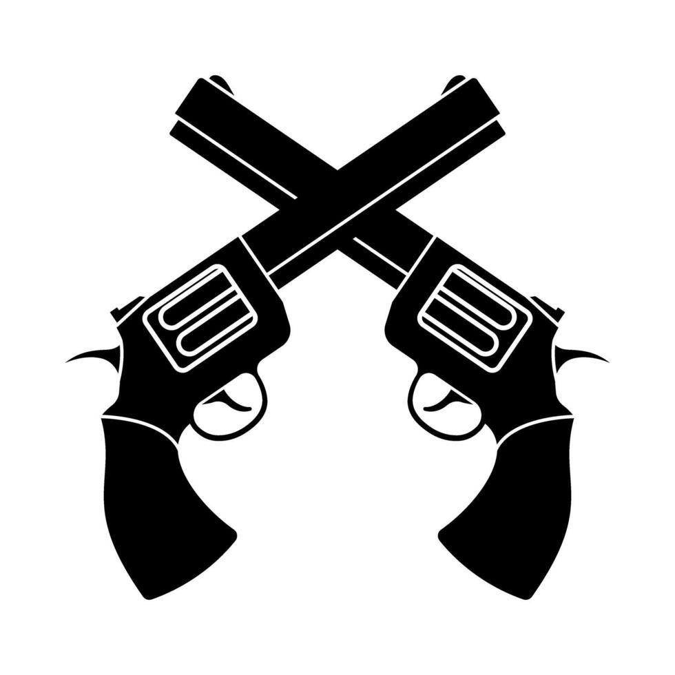 Revolver icon. Simple illustration of Revolver icon for web vector