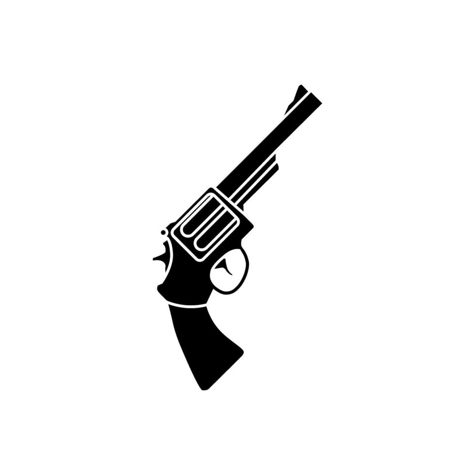 Revolver icon. Flat illustration of Revolver icon for web design vector