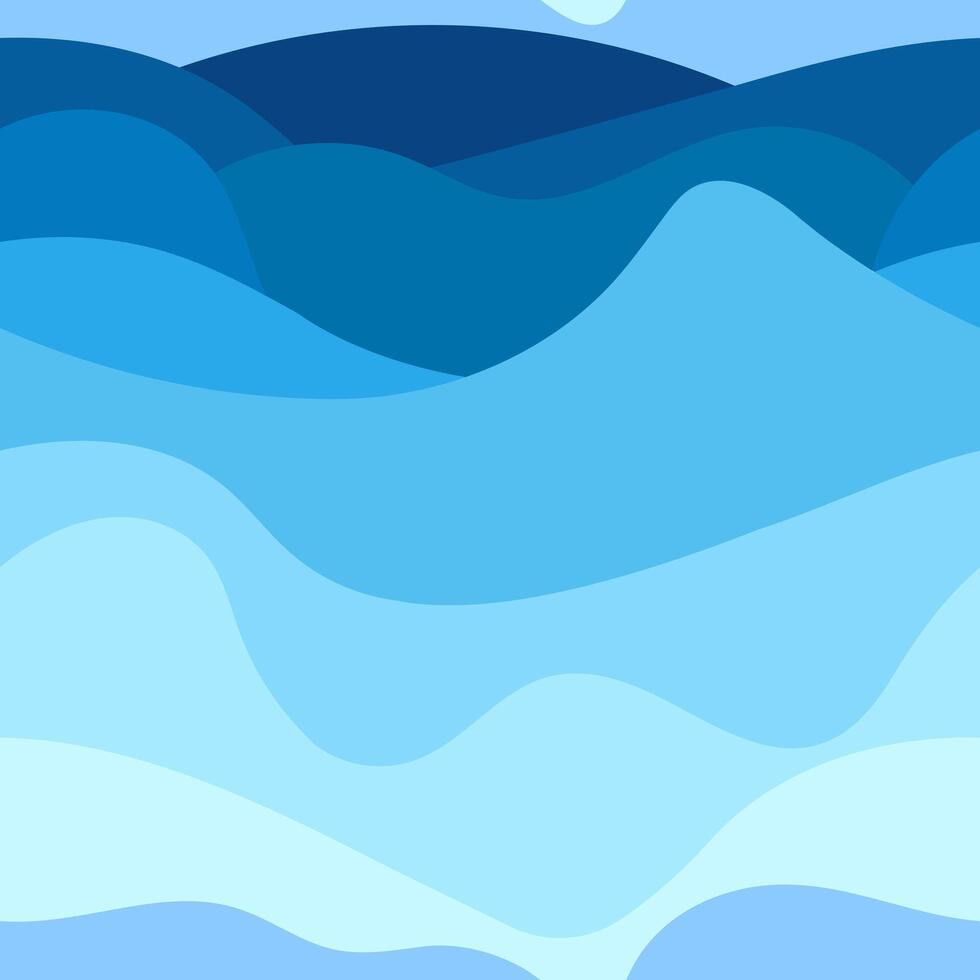 Ocean Flow Abstract Blue Waves vector