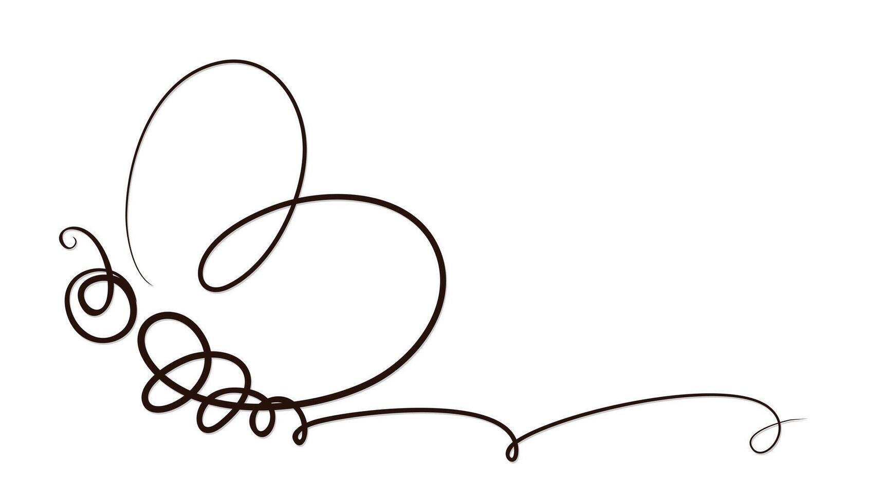 The symbol of a flying stylized bee. vector
