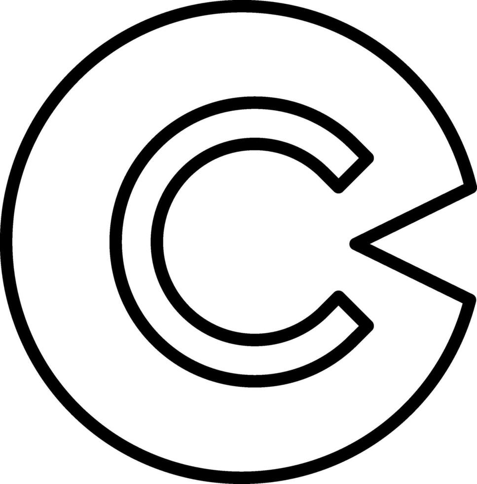 Copyright Infringement Creative Icon Design vector