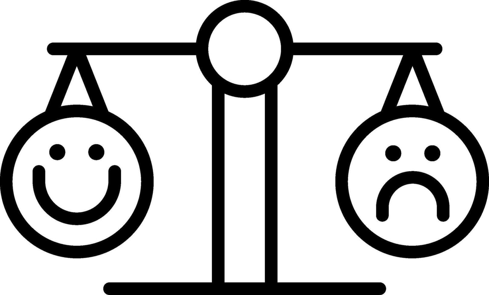 Emotional Balance Creative Icon Design vector