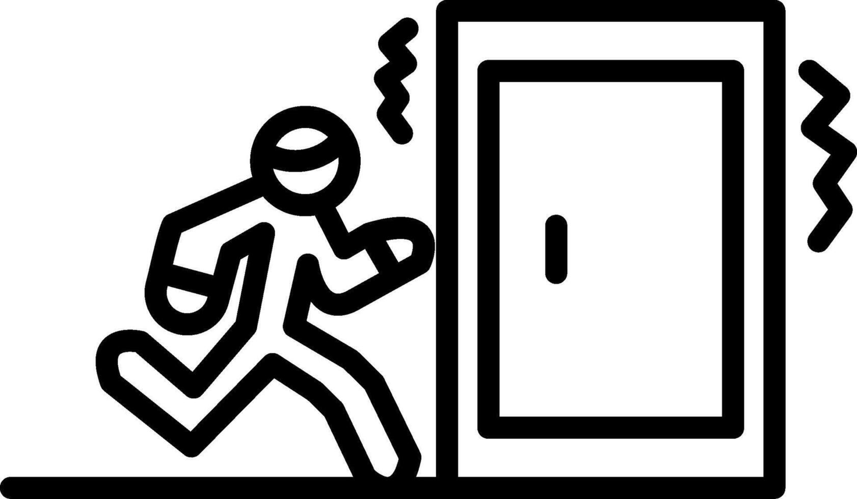Evacuate Creative Icon Design vector