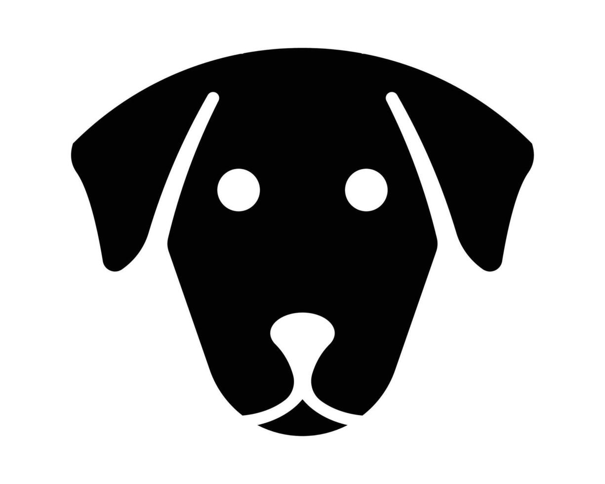 Minimalistic Black Dog Silhouette Illustration Perfect for Pet-Themed Designs and Creative Projects vector
