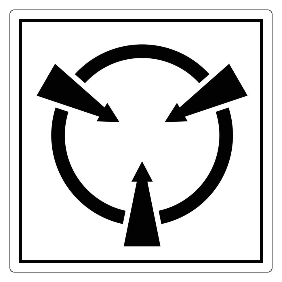 Circular Sign Static Device Symbol Sign vector