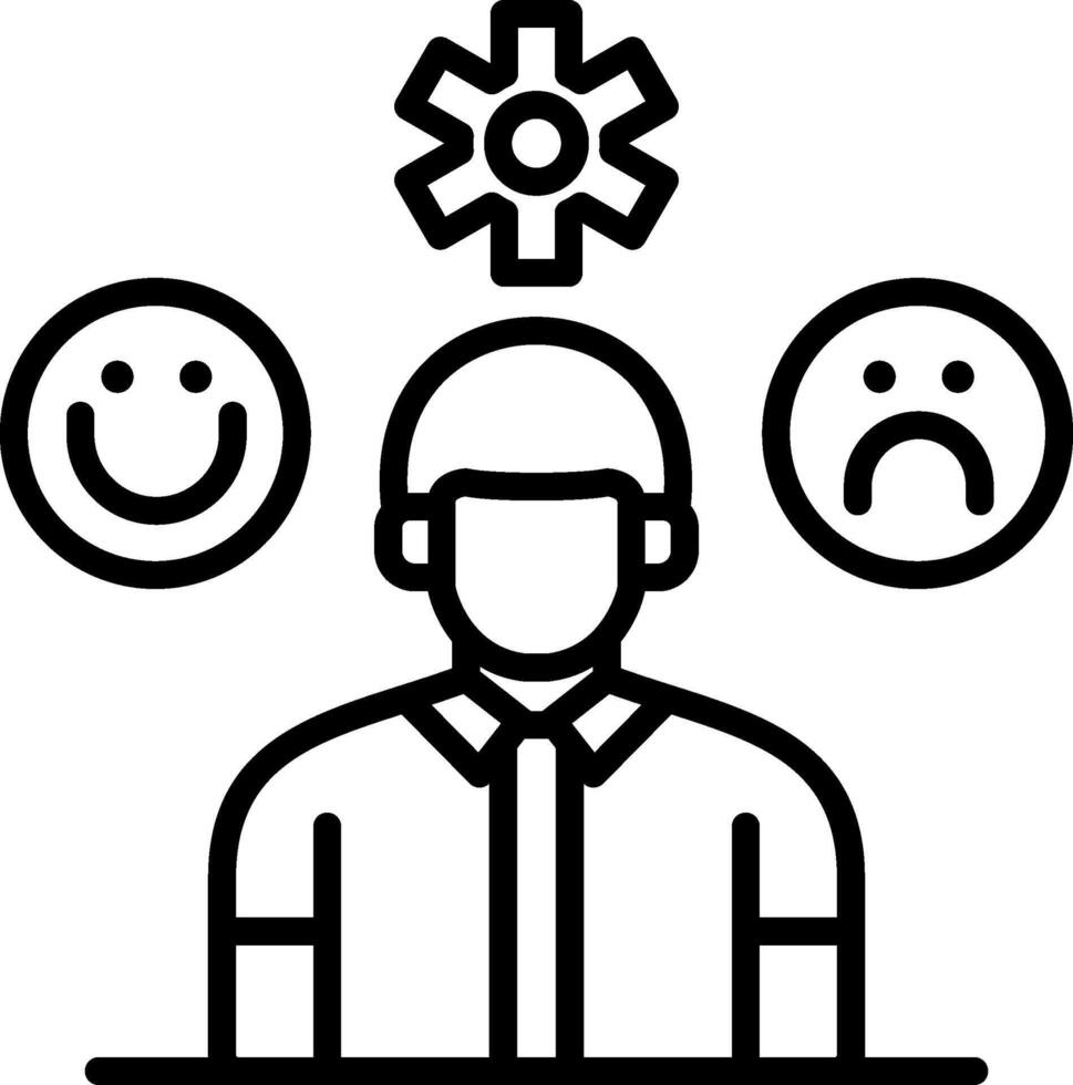 Emotional Regulation Creative Icon Design vector