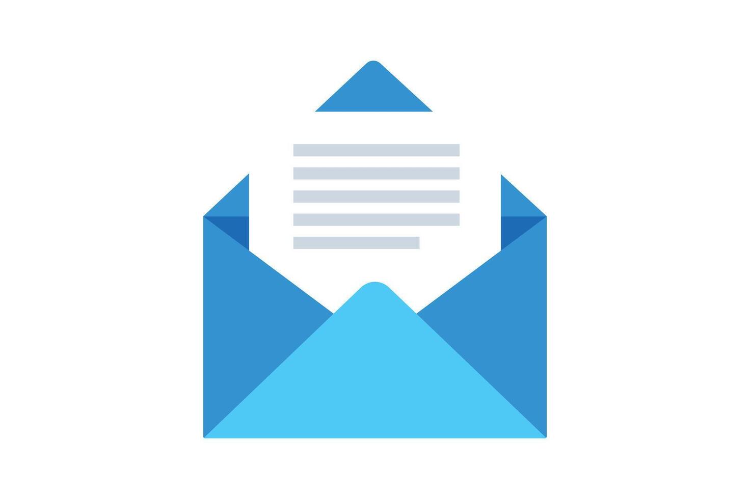Simple Inbox Mail Icon, email inbox notification icon, online messaging inbox, envelope mail inbox, email notification vector