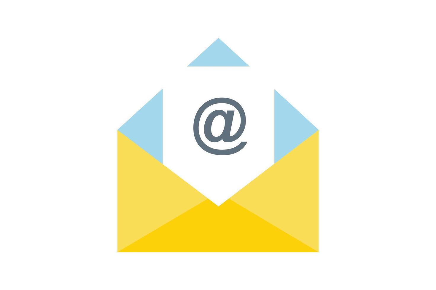 Minimalist Email Inbox Icon, email inbox notification icon, online messaging inbox, envelope mail inbox, email notification vector