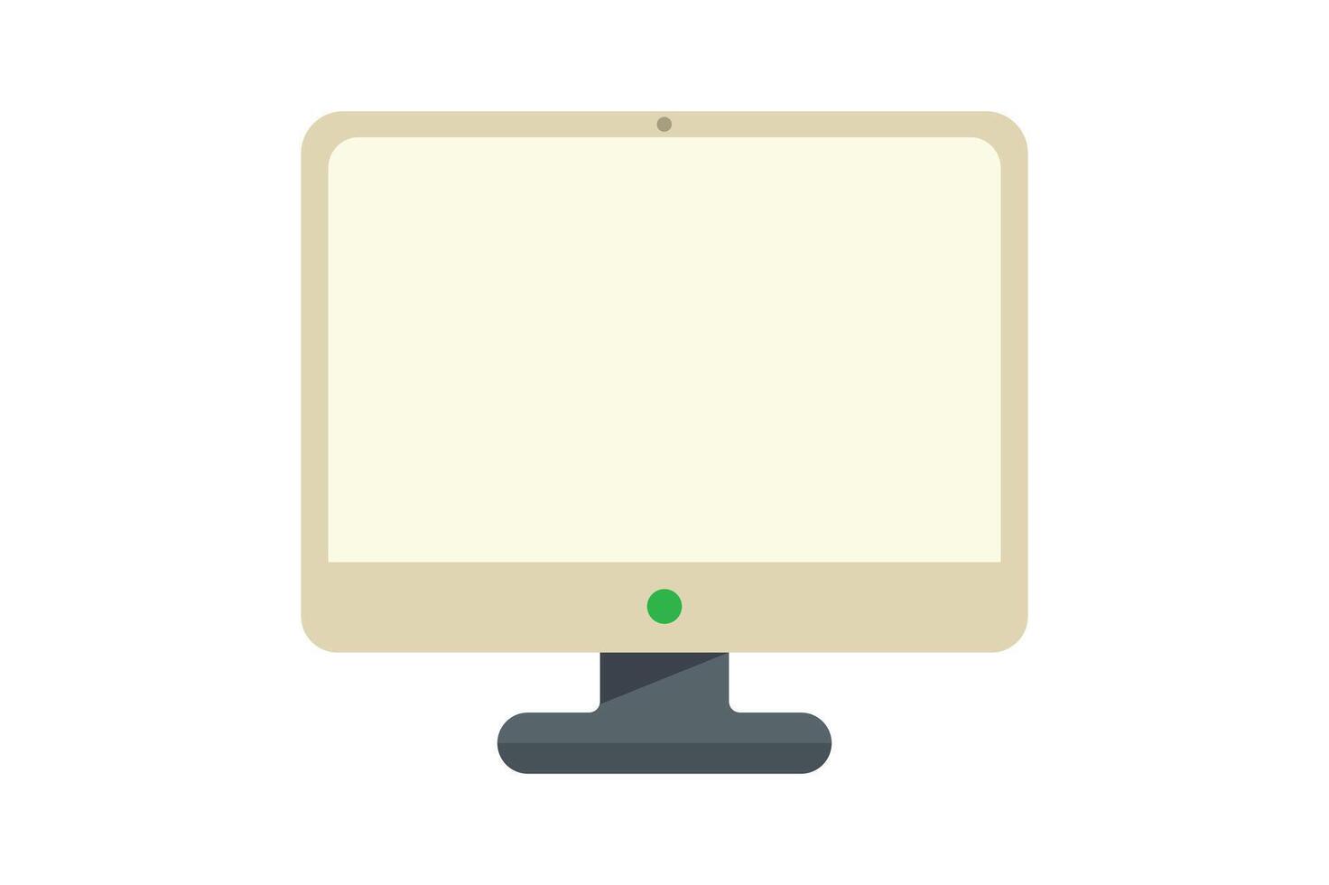 Computer Monitor Icon for Web, computer monitor icon, desktop monitor flat icon, computer display , digital screen vector