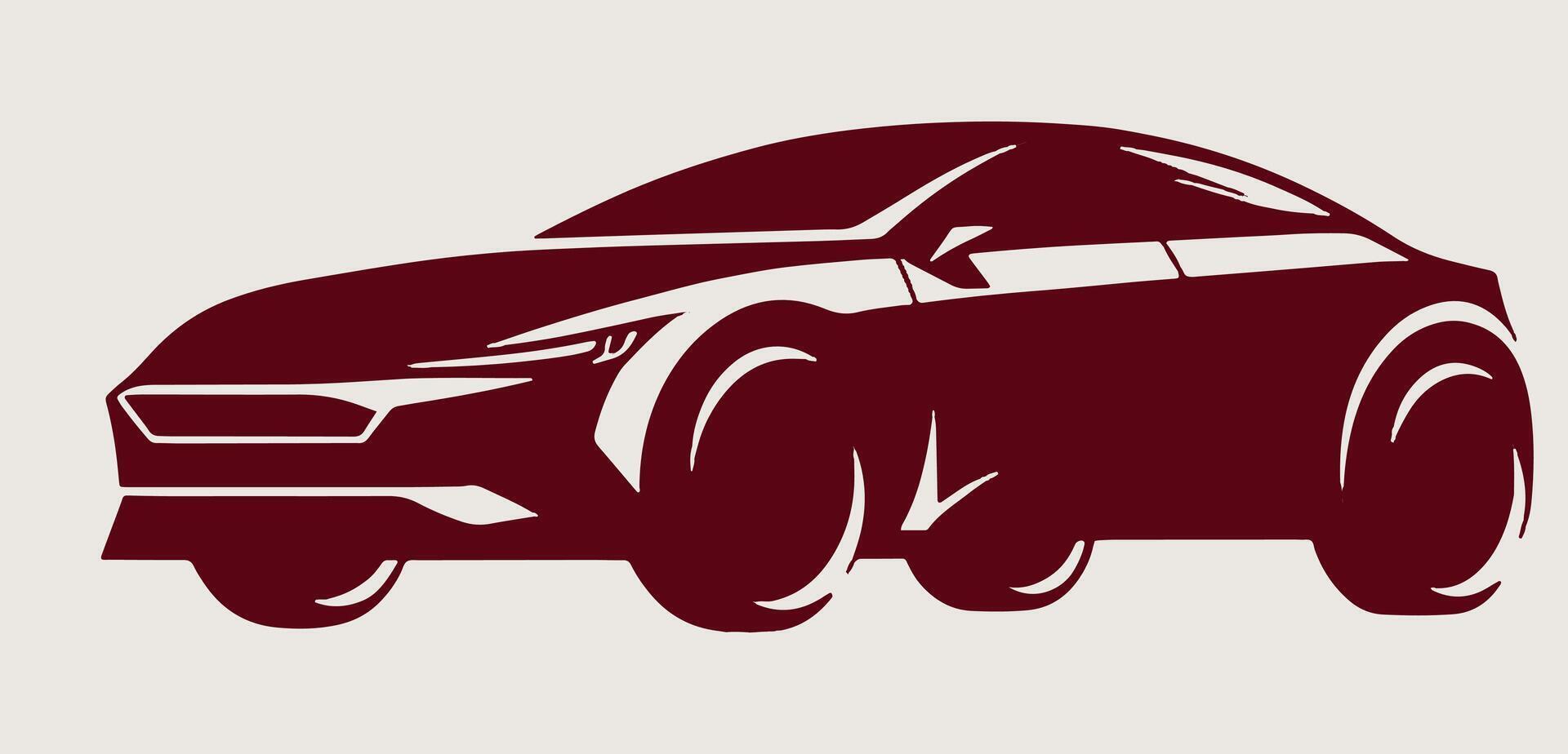 A car icon on a grey background vector
