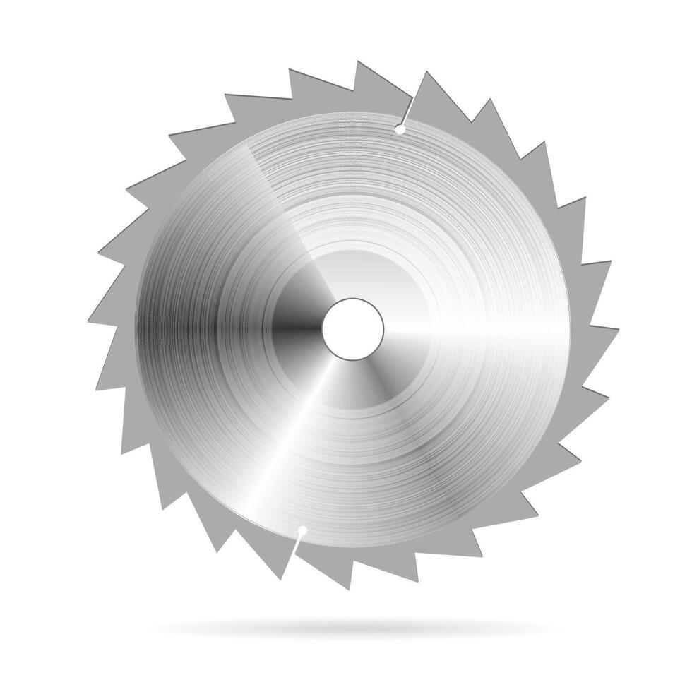 A circular saw blade on a white background vector