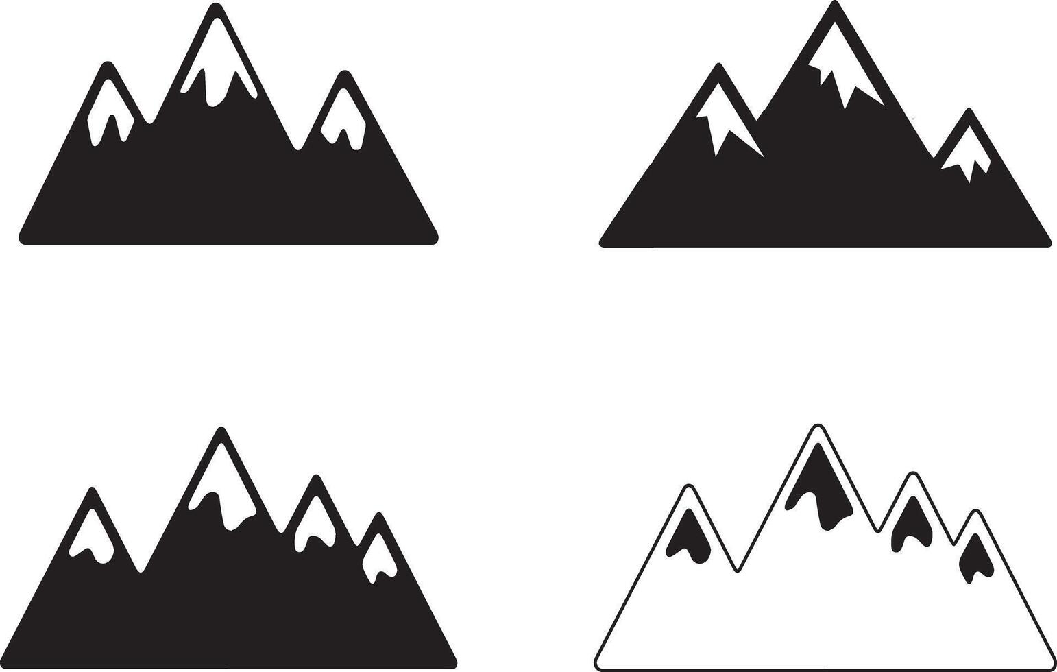 Mountain Graphics for Design Projects vector
