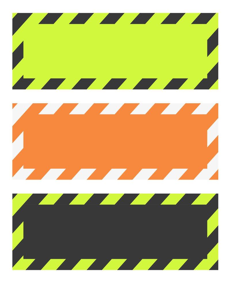 Set of safety and caution signs. Safety warning signs. vector