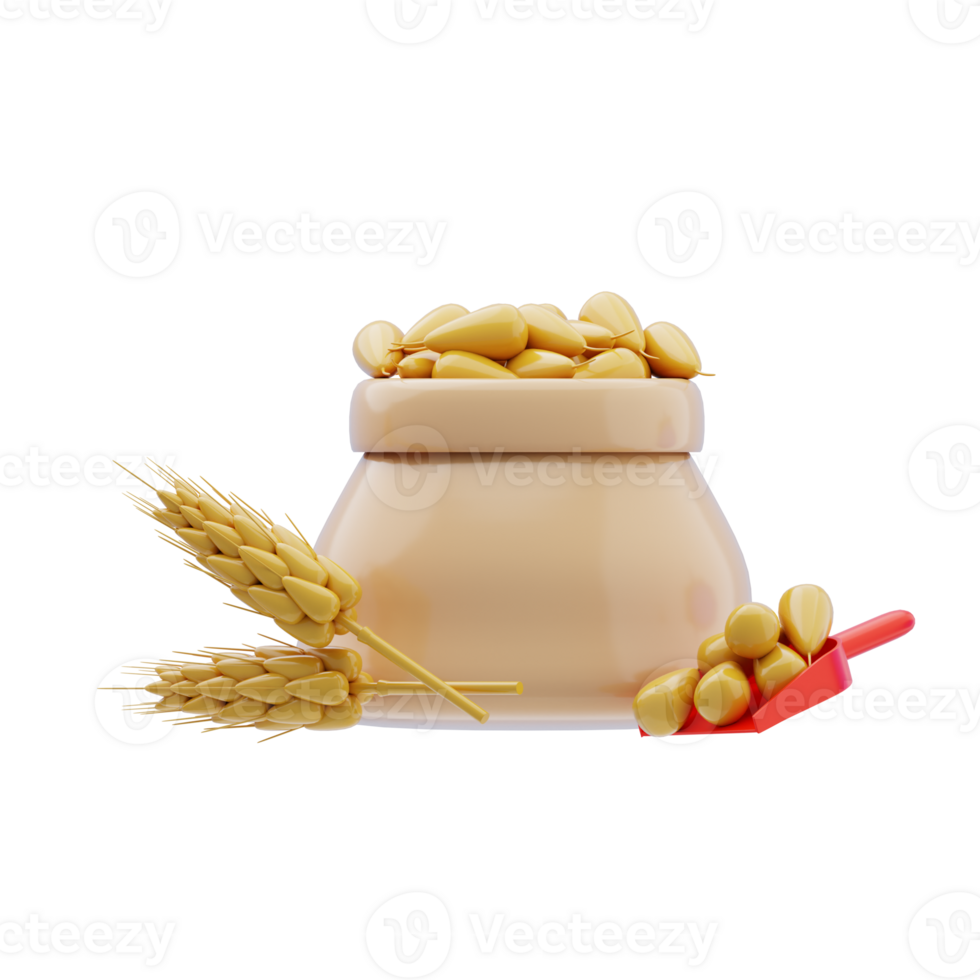 Wheat Bag 3D Icon png
