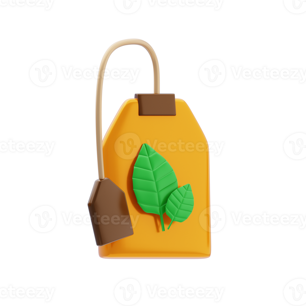 Tea Bag 3D Icon png