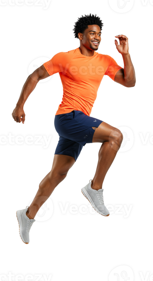 Runner in bright attire enjoys outdoor exercise session png