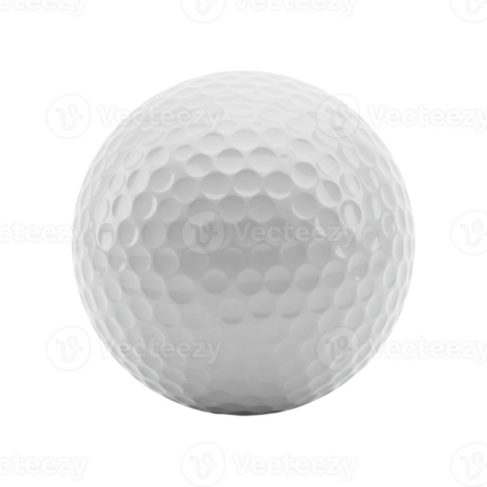 Golf ball resting on a surface ready for play png