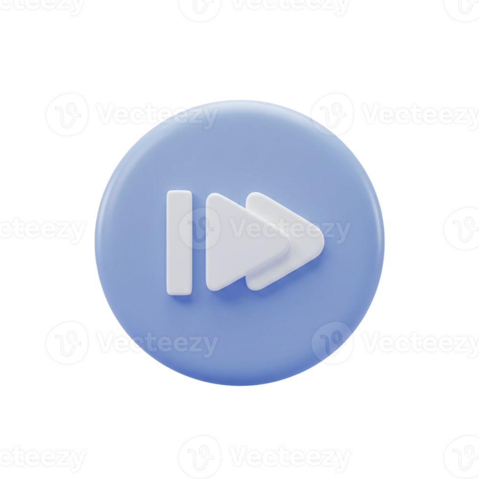 Play button with blue background highlighting digital media interface png