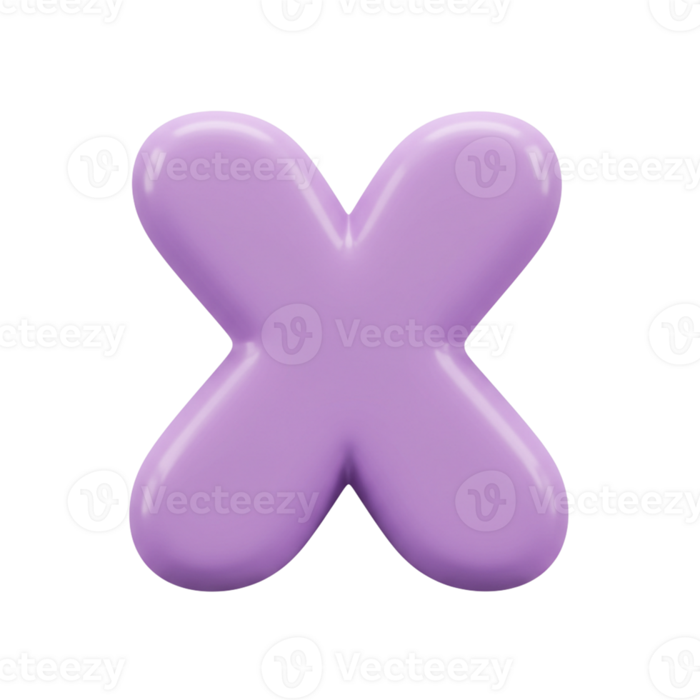 Purple Cross Icon Symbolizing Close or Exit Function png